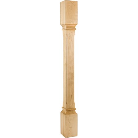 Hardware Resources 3-1/2" Wx3-1/2"Dx35-1/2"H Alder Fluted Edge Post P38-3.5-ALD
